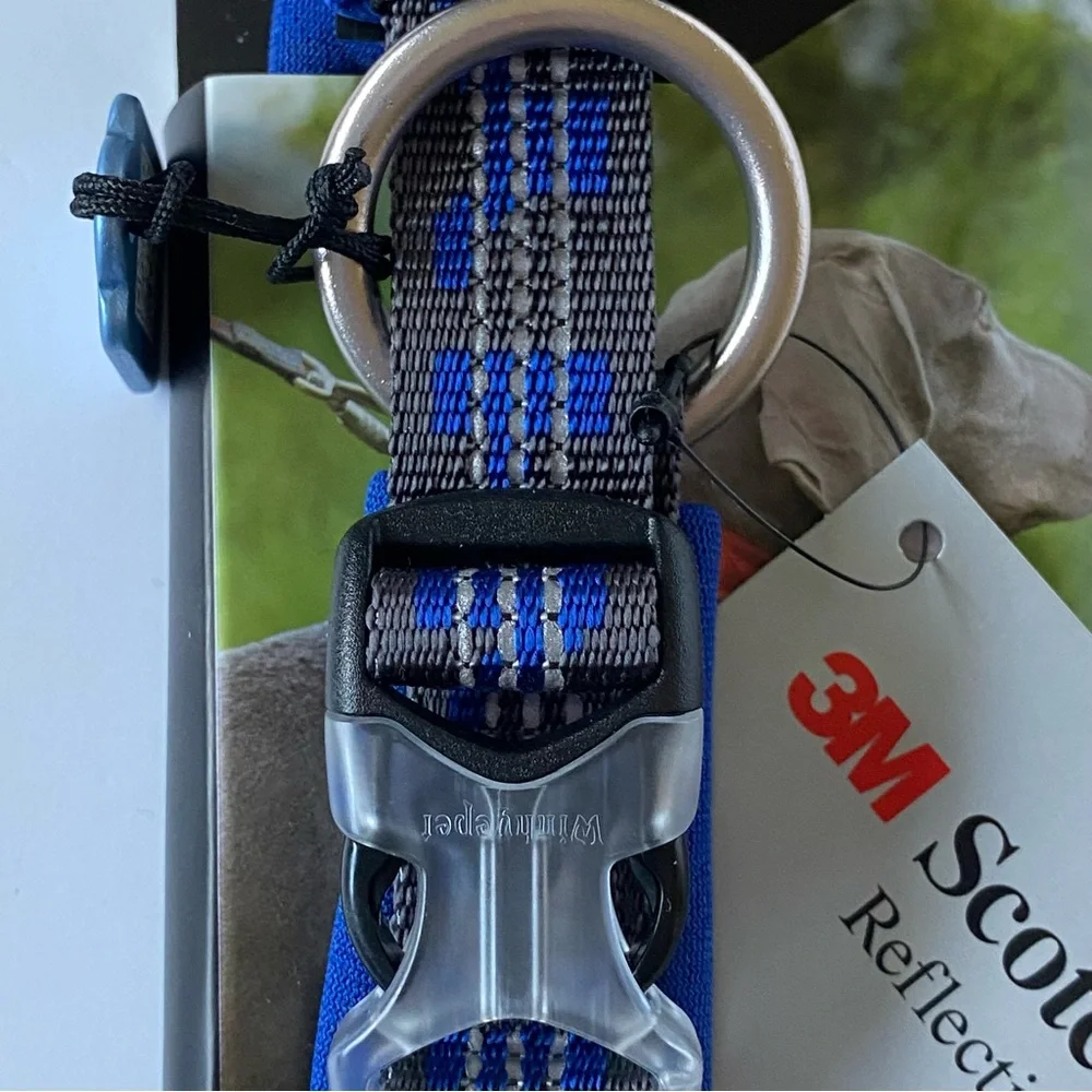 Dog Collar Small New Royal Blue Winhyepet Soft breathable comfortable Reflective